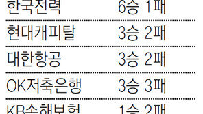 풀세트 경기, 한전 웃고… 삼성화재 울고…