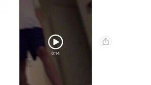 김새롬-이찬오 폭행 루머 영상 SNS 확산…여자가 남자에 발길질