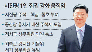 시진핑, 黨주석직 신설 추진… 장기집권 포석