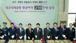대구국제공항 이용객 250만 명 돌파… 첫 흑자경영 ‘날갯짓’