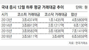 거래절벽 맞은 증시 ‘1월 효과’ 있을까