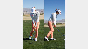 [혼마골프와 함께하는 정재은의 온 그린] 중심축 왼발, 체중 80% 실어라