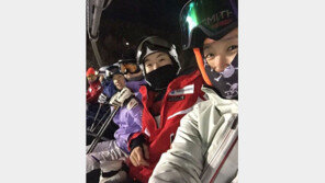 골프채 대신 스키…여자골퍼들의 특별한 휴가