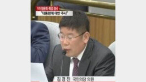 김경진 “주사 아줌마 靑 프리패스? 박 대통령 최고 공인이라는 인식 없어”