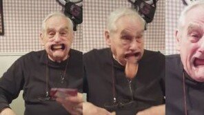 조회수 3800만↑… ‘할아버지 틀니 발사’ 영상 