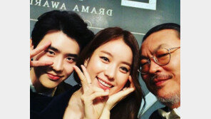 이종석-한효주-김의성 ‘2016 MBC 연기대상’ 인증샷…“야호”