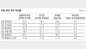 지지율 30% 돌파한 주자 없어 시간 촉박… 합종연횡 불붙을 듯