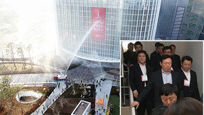 신동빈 회장, 롯데월드타워 소방훈련 직접 참여