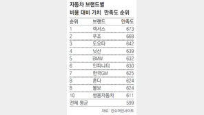 작고 싼 車, 가격대비 만족도 높아