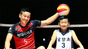 여오현 “우리 父子의 목표… 공 잘 이어주기”