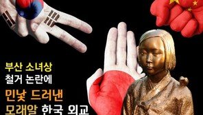 [카드뉴스]소녀상 철거 논란에 민낯 드러낸 모래알 한국 외교