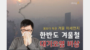 [카드뉴스]봄보다 독한 겨울 미세먼지…한반도 대기오염 비상