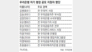 ‘민선 1기’ 우리은행장 10명 도전장