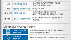 연말정산 15일부터 시작… 꼭 챙겨야 할것 Q&A