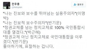 ‘정권 교체 아닌 정치 교체’, 원조는 박근혜 대통령?