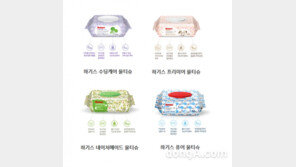 유한킴벌리 하기스 물티슈 등 10개 제품서 메탄올 초과 검출 …회수 조치 