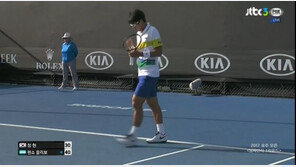 정현, ‘호주오픈’ 1R서 1세트 따내