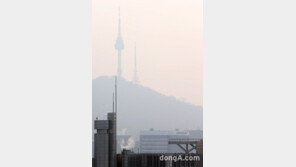 [동아포토]한파 가고 미세먼지 오고