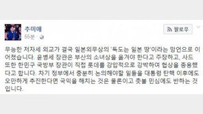 추미애, “일본외무상 ‘독도는 일본 땅’ 망언, 정부의 무능함 때문”