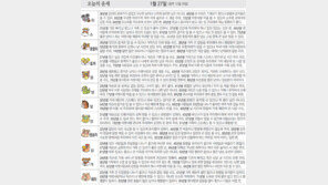 [오늘의 운세/1월27일]
