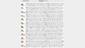 [오늘의 운세/1월28일]