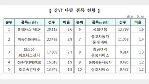 에어컨·공기청정기·항공서비스, 지난해 소비자상담 늘어났다