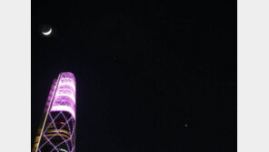 달-화성-금성 나란히…13년 만의 ‘우주쇼’ 육안 관측