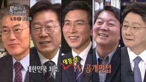 ‘대선주자 국민면접’ 시청률 7.3%에도… “패널 선정 뭔 기준” 여론 싸늘