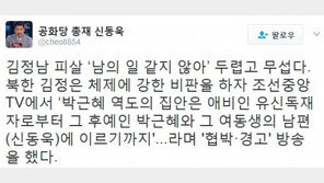 ‘북한 김정남 피살’ 신동욱 “남의 일 같지 않아 무섭다, 北TV 내게도 협박”