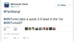 박병호 시범경기 2호 홈런에…미네소타 “ParkBang!”