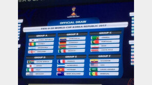U20 월드컵 조추첨, 한국-잉글랜드-아르헨-기니 ‘죽음의 조’…“망했다”