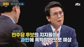 ‘썰전’ 유시민 “홍준표, 재판 남았는데 뽑아주겠냐?…그래도 나오면 ‘땡큐’”
