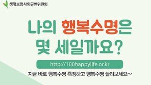 [Money&Life]노후준비, 행복수명 측정해보세요