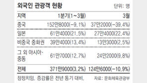 유커 안 와도… 외국인 관광객 늘었다