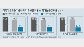 대선 판세 가를 마지막 변수 ‘갈대 표심 18%’를 잡아라