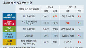 불쑥 ‘쪽지 공약’… 돈 어디에 얼마나 필요한지는 아직도 ‘미정’