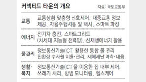 자율차 달리고 드론 날고… ‘커넥티드 타운’ 만든다 