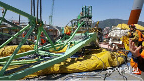 삼성중공업 크레인 사고, 신호수-운전수 간 신호 문제?…박대영 사장 “진심으로 사과”