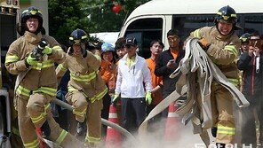 “최고를 향해”… 이 악문 소방관들