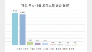 대선 이후 오피스텔 전국 1만650실 공급