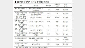 대선 이후 지방 공공택지서 임대아파트 공급 봇물