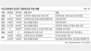 [단독]7개 교육청, 1년 넘게 전교조에 편법 보조금