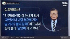 “재인이 너 나랑 결혼 할 거야? 말 거야?”…김정숙 여사, 프러포즈 ‘재조명’