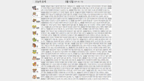 [오늘의 운세/5월12일]