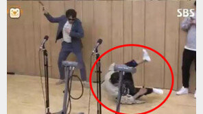 조진웅 채찍질 속 굴러서 등장한 배정남 “같이 구르기로 했는데 또 당했네”