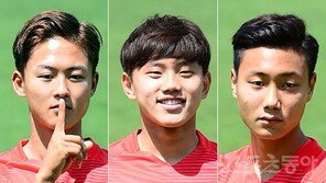 左 이승우-中 조영욱-右 백승호…‘신태용호 삼총사’ 골잔치를 부탁해