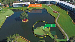 연못 위 작은섬 ‘소그래스TPC 17번홀’…PGA 숱한 스타들 삼켜버린 ‘악마의 입’