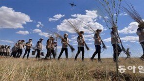 “사막화 방지”… 대한항공, 몽골서 나무심기 봉사활동