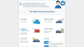  신한카드 차투차, 선납금 없이 월렌탈료는 최소 ‘중고차 장기렌트’ 기획전 실시