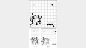 [바둑]알파고 vs 인간 특선보… 속 쓰린 흑
